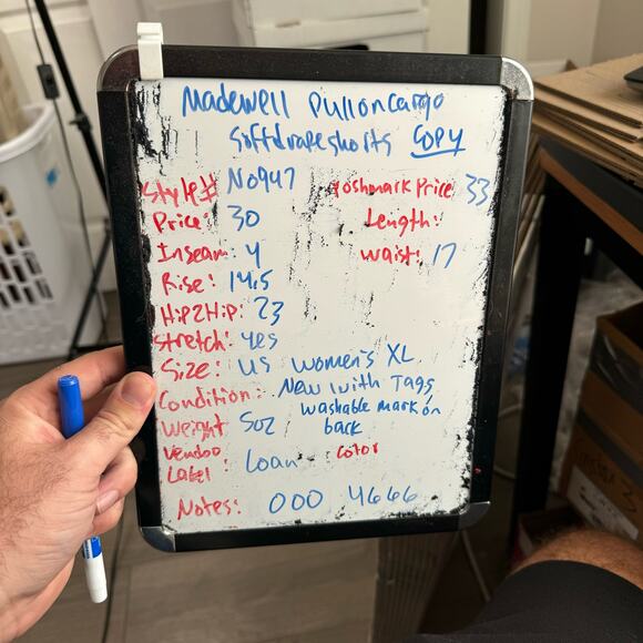 Madewell Pull On Cargo Softdrape Lightweight High Rise Shorts US Women's XL New - Picture 8 of 8